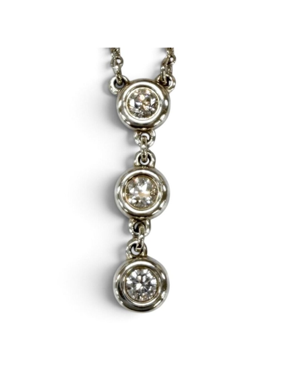 Tiffany & Co Elsa Peretti by the Yard Diamond Drop Pendant